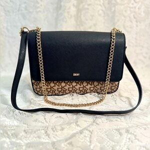 DKNY Shoulder to Crossbody Purse in Black Brown